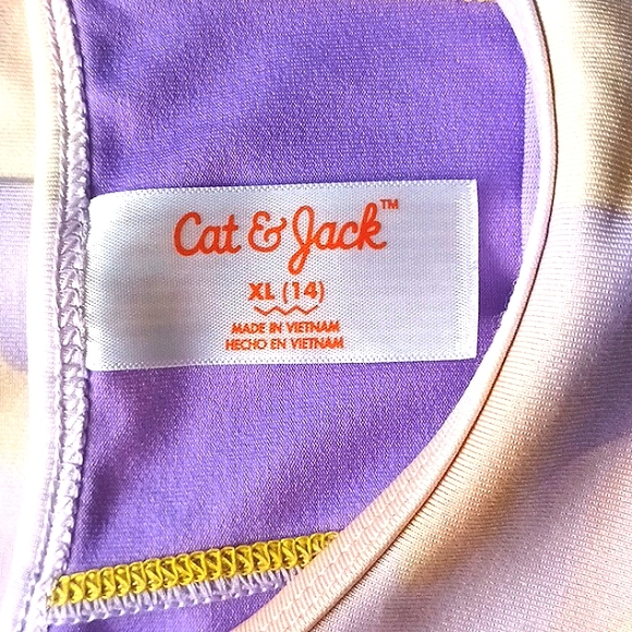 CAT&JACK Multi-Colored Pull-On Biketard Keyhole Cut-Out Back Size XL 14 - Picture 9 of 12